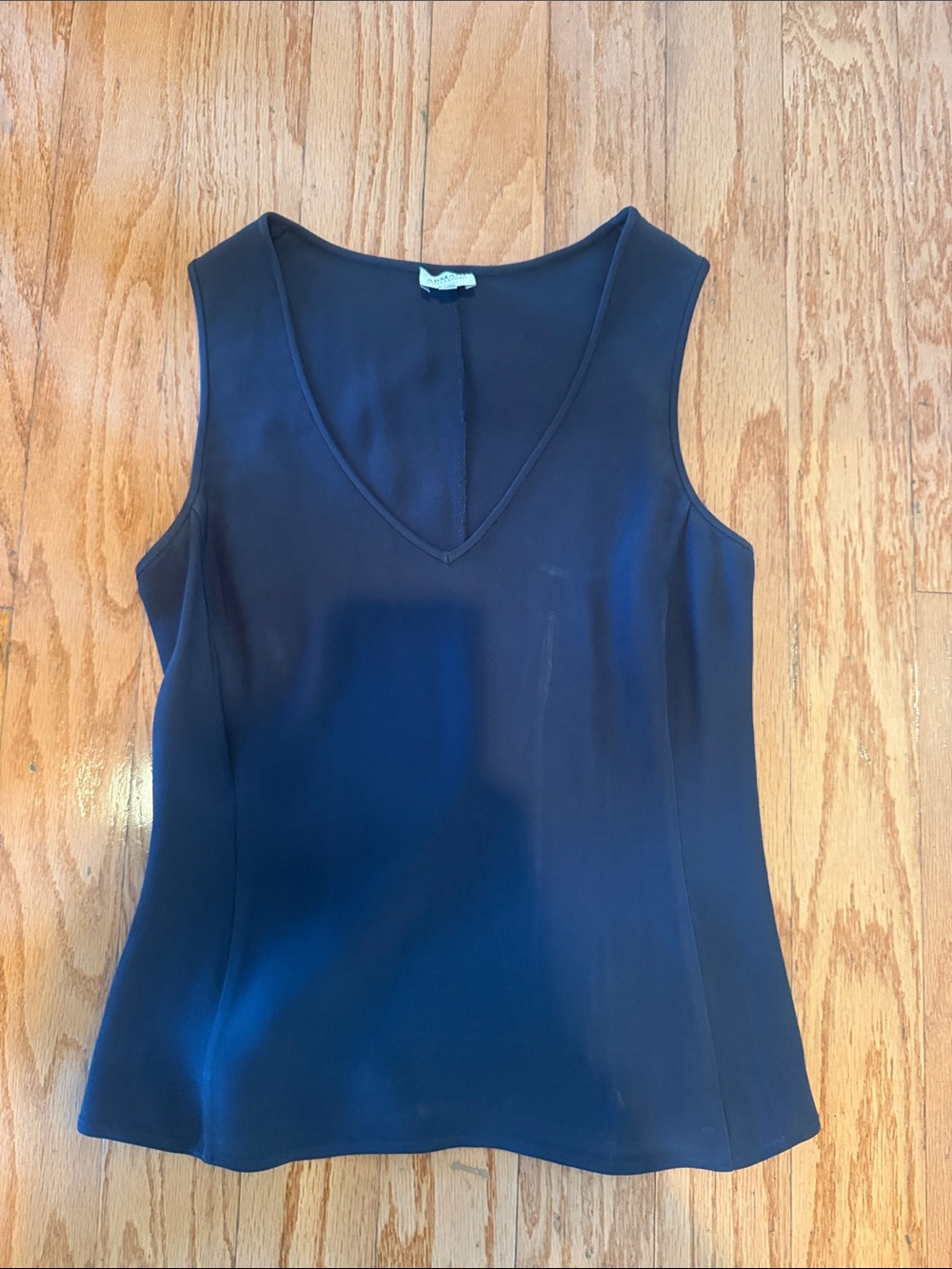 Sleeveless V-Neck Navy Women's Top
